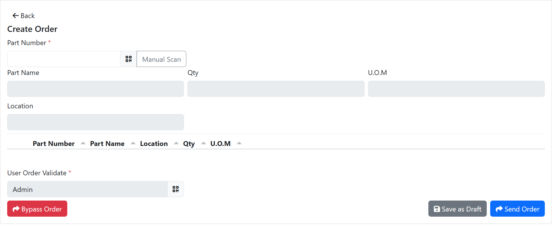 Create Order